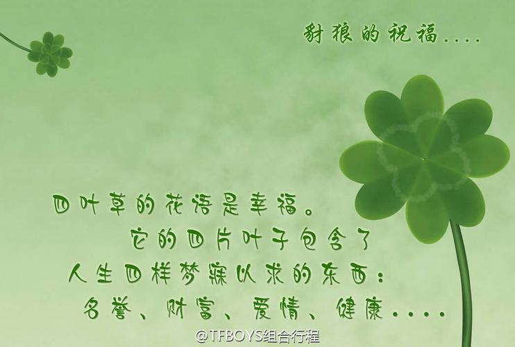 送四叶草给闺蜜代表什么,送人四叶草代表什么