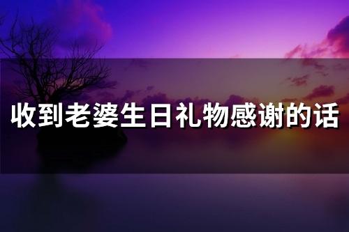 收到老婆生日礼物谢谢,收到老婆生日礼物谢谢怎么回复,古代收到礼物表示感谢的语句?