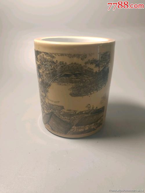 笔筒送老师清明上河图，，笔筒送老师清明上河图