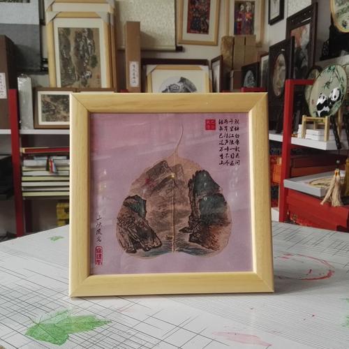 外事商务礼品,,重庆外事礼品供应商太上渝礼堂的叶脉画工艺品和夏布画都是纯手工画的吗?