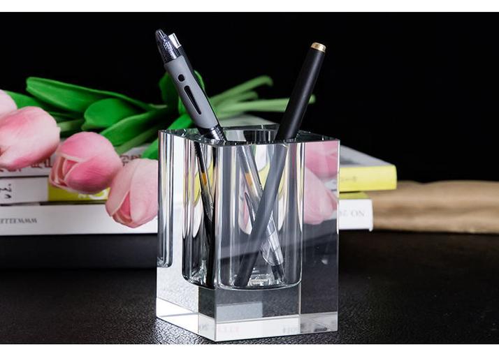 礼品水晶笔筒,礼品水晶笔筒图片,水晶加工全过程?