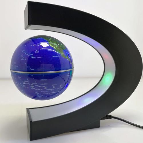 创意礼品磁悬浮地球仪，磁悬浮地球仪diy，磁悬浮地球仪?它的一通电就悬浮?有什么物理原理？