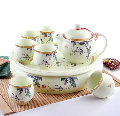 陶瓷茶具套装礼品,陶瓷茶具套装礼品有哪些,陶瓷茶具配什么茶盘?