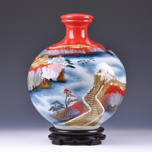 陶瓷花瓶礼品定做，陶瓷花瓶礼品定做图片，陶瓷酒瓶做花瓶有什么好处？