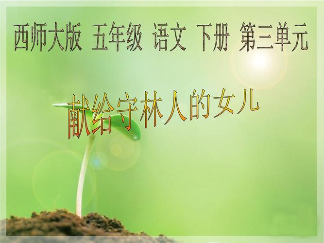 上海华美礼品,华美礼品公司,献给守林人的女儿课文解析?