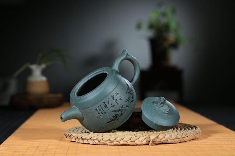 翠翠紫砂茶具礼品,翠绿泥紫砂壶,翠翠紫砂茶具礼品