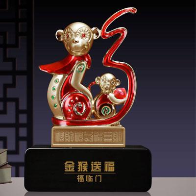 2016年礼品展,2020年礼品展,2016邮政发行的金猴纯金猴送福?