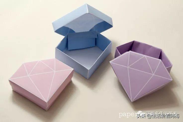 纸做礼品盒加工，，如何用纸折出带盖子的礼品盒？