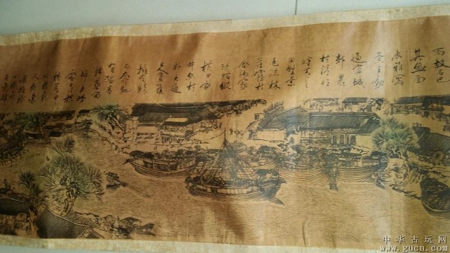 清明上河图礼品画价格,,民国印刷赵孟頫清明上河图值钱吗?