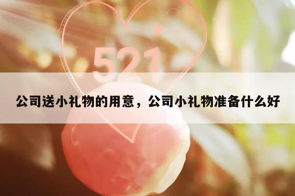 公司送小礼物的用意，公司小礼物准备什么好