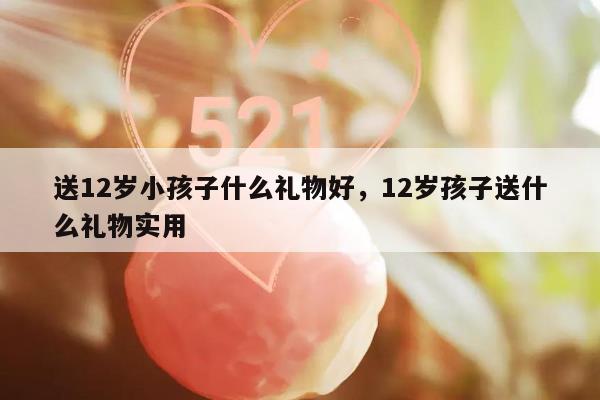 送12岁小孩子什么礼物好，12岁孩子送什么礼物实用