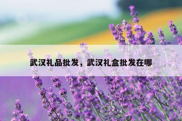武汉礼品批发，武汉礼盒批发在哪