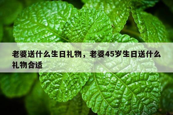 老婆送什么生日礼物，老婆45岁生日送什么礼物合适