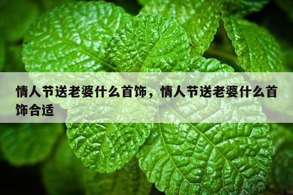 情人节送老婆什么首饰，情人节送老婆什么首饰合适