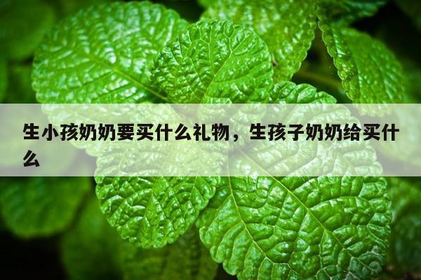 生小孩奶奶要买什么礼物，生孩子奶奶给买什么