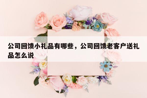公司回馈小礼品有哪些，公司回馈老客户送礼品怎么说