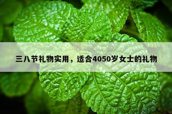 三八节礼物实用，适合4050岁女士的礼物