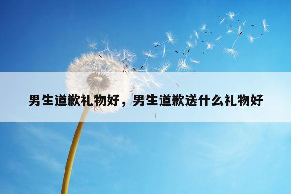 男生道歉礼物好，男生道歉送什么礼物好