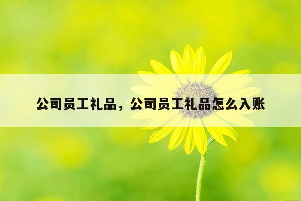 公司员工礼品，公司员工礼品怎么入账
