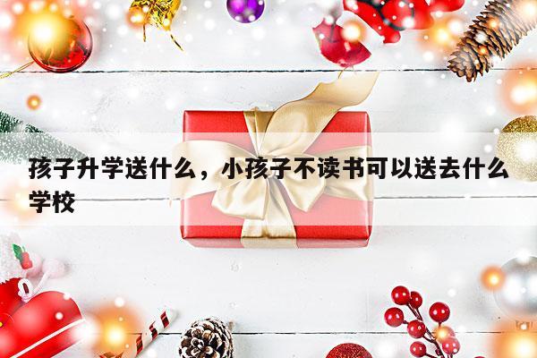 孩子升学送什么，小孩子不读书可以送去什么学校