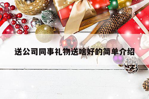 送公司同事礼物送啥好的简单介绍