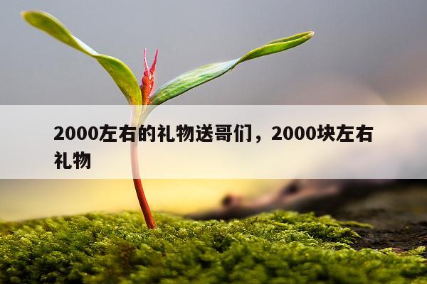 2000左右的礼物送哥们，2000块左右礼物