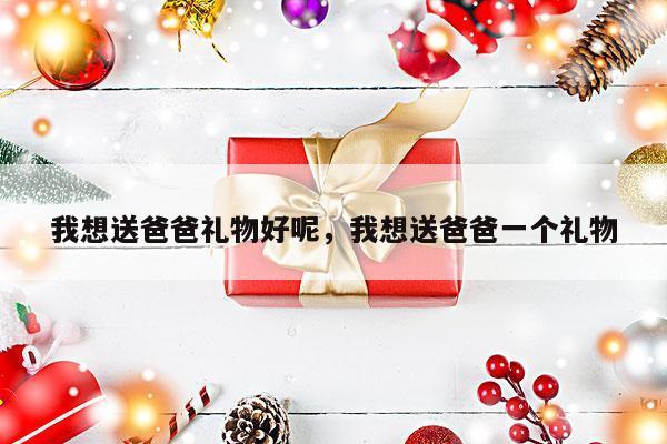 我想送爸爸礼物好呢，我想送爸爸一个礼物