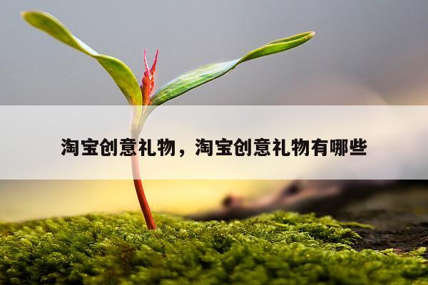 淘宝创意礼物，淘宝创意礼物有哪些
