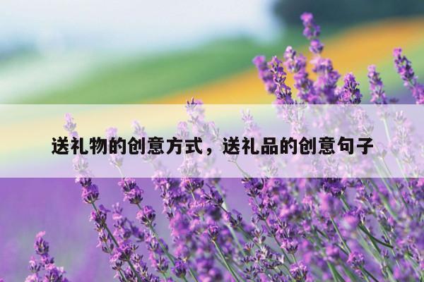 送礼物的创意方式，送礼品的创意句子
