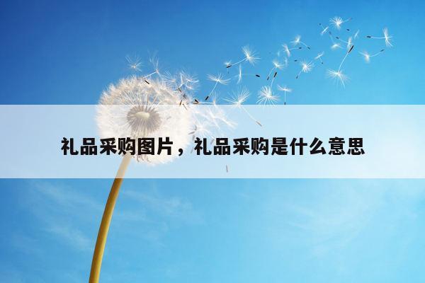 礼品采购图片，礼品采购是什么意思