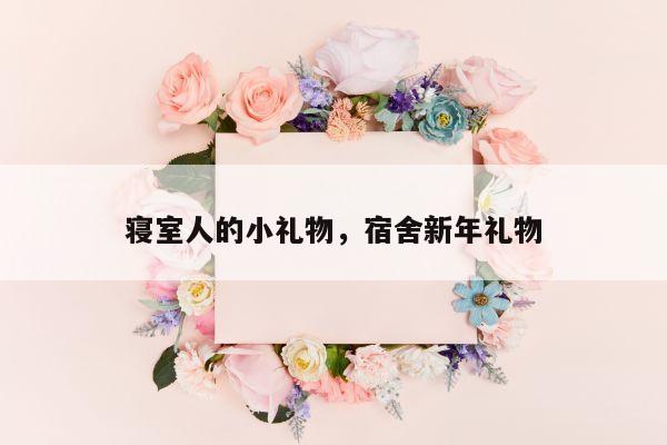 寝室人的小礼物，宿舍新年礼物