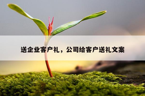 送企业客户礼，公司给客户送礼文案