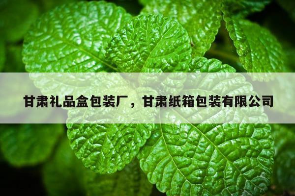 甘肃礼品盒包装厂，甘肃纸箱包装有限公司