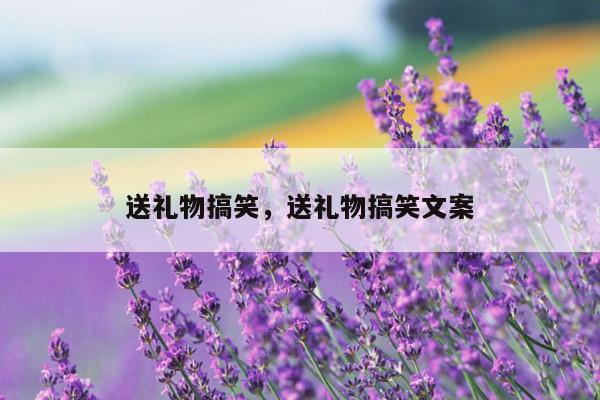 送礼物搞笑，送礼物搞笑文案