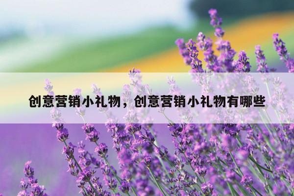 创意营销小礼物，创意营销小礼物有哪些