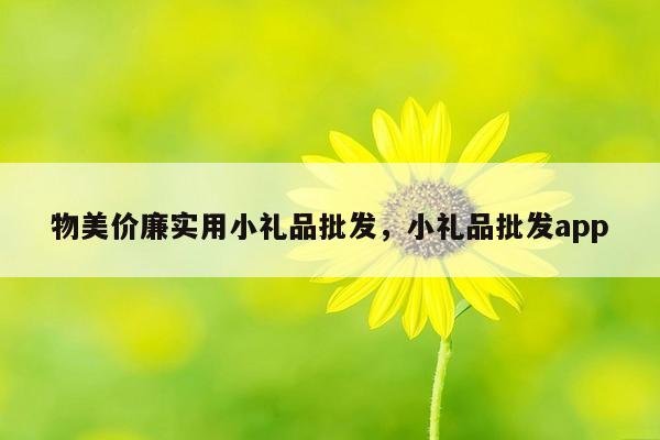 物美价廉实用小礼品批发，小礼品批发app