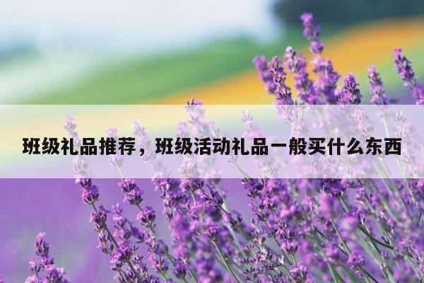班级礼品推荐，班级活动礼品一般买什么东西