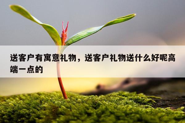 送客户有寓意礼物，送客户礼物送什么好呢高端一点的