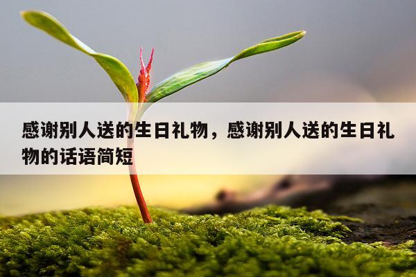 感谢别人送的生日礼物，感谢别人送的生日礼物的话语简短
