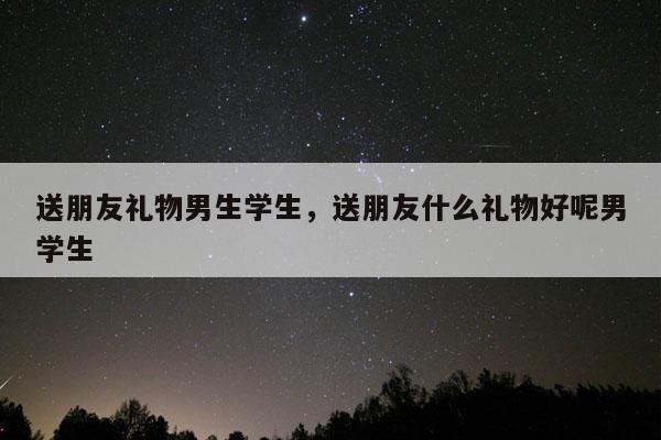 送朋友礼物男生学生，送朋友什么礼物好呢男学生