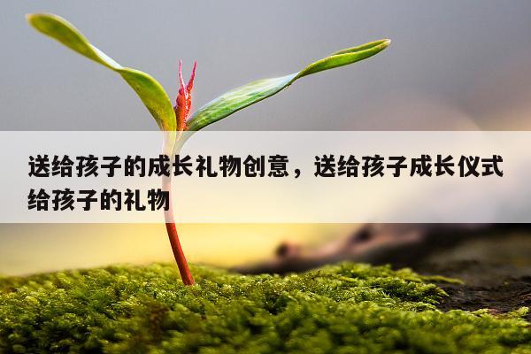 送给孩子的成长礼物创意，送给孩子成长仪式给孩子的礼物