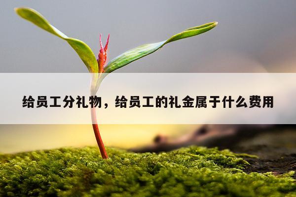 给员工分礼物，给员工的礼金属于什么费用
