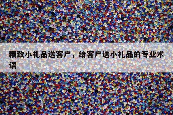 精致小礼品送客户，给客户送小礼品的专业术语