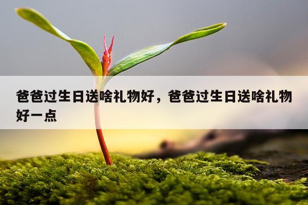 爸爸过生日送啥礼物好，爸爸过生日送啥礼物好一点