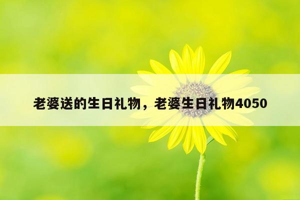 老婆送的生日礼物，老婆生日礼物4050