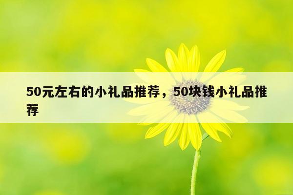 50元左右的小礼品推荐，50块钱小礼品推荐