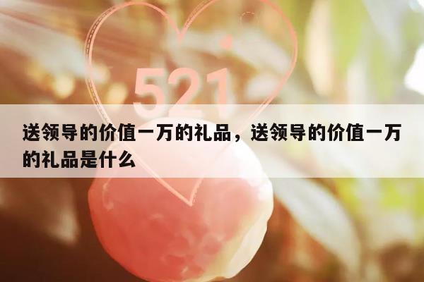送领导的价值一万的礼品，送领导的价值一万的礼品是什么