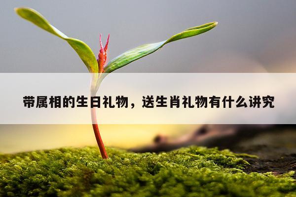 带属相的生日礼物，送生肖礼物有什么讲究