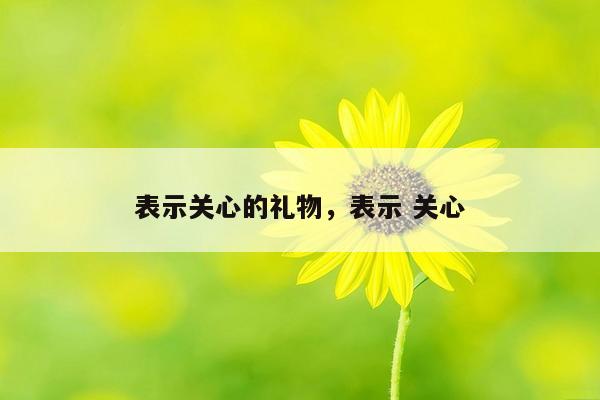 表示关心的礼物，表示 关心