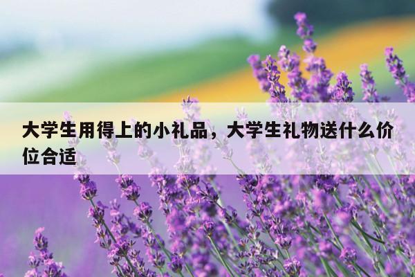 大学生用得上的小礼品，大学生礼物送什么价位合适